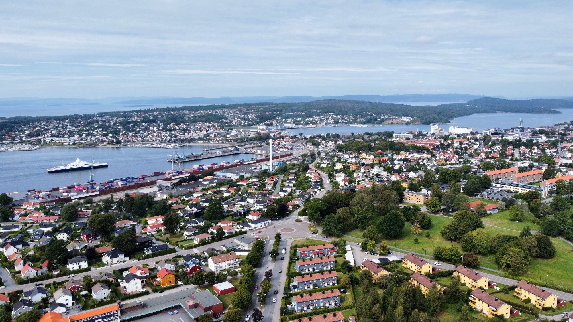 Aerial view of Moss